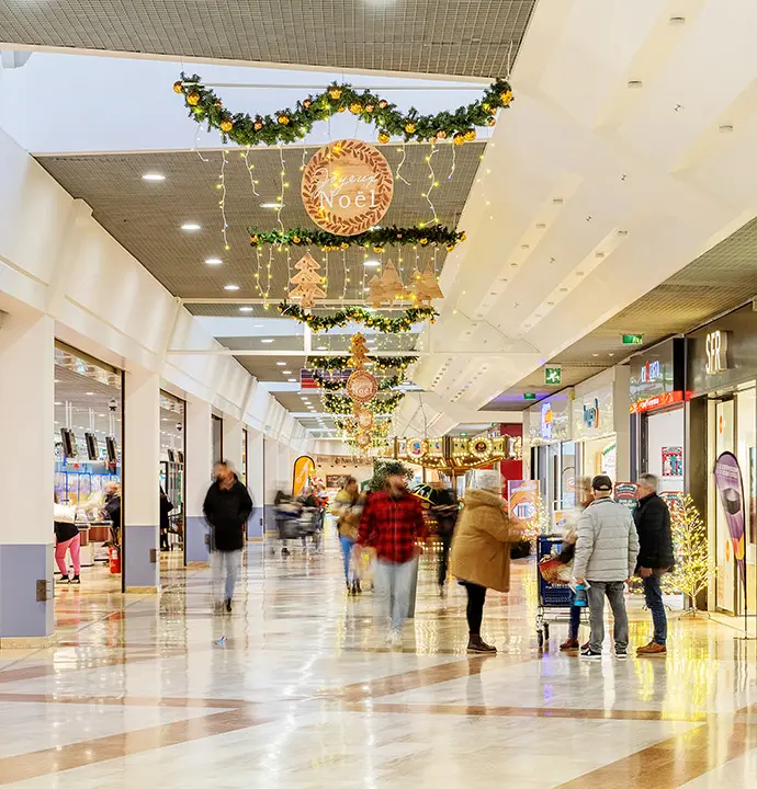 Décoration de Noël pour centres commerciaux et galeries marchandes