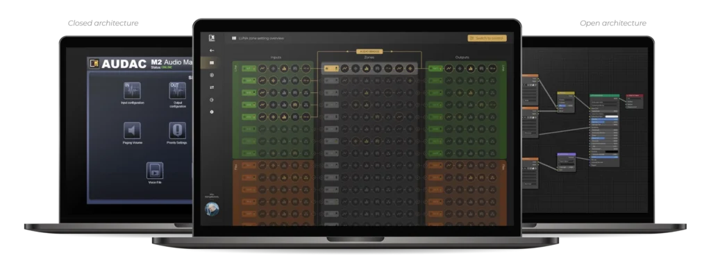 Interface de contrôle et intégration audiovisuelle MCE Groupe